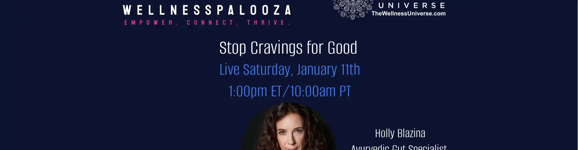 Wellnesspalooza 2025 Stop Cravings for Good με την Holly Blazina